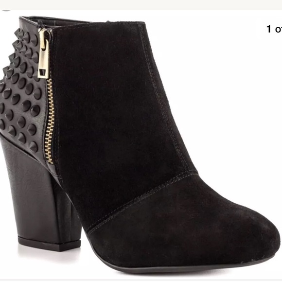 JESSICA SIMPSON CASINO SUEDE ANKLE BOOTIES sz 6.5 - Picture 3 of 8